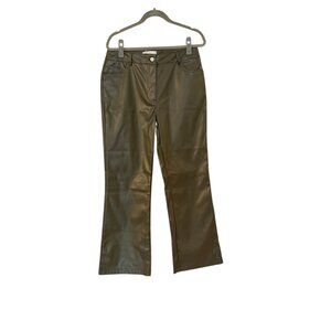 NWT Petal & Pup Olive Green Ashley Faux Leather Pant Size XL
